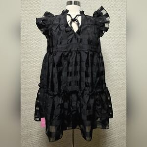 Aubrey Black Mini Dress